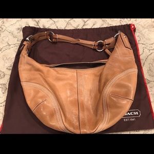 Authentic Coach leather hobo